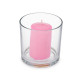 VELA COM COPO ORQUIDEA