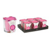 CANDLEHOLDER LARGE CANDLES ORCHID 