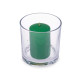 BOUGEOIR BOUGIE BLOC BAMBOU