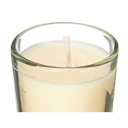 SET 6 VELAS VASO VIDRIO VAINILLA
