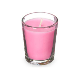 SET 6 CANDELE BICCHIERE VETRO ORCHIDEA