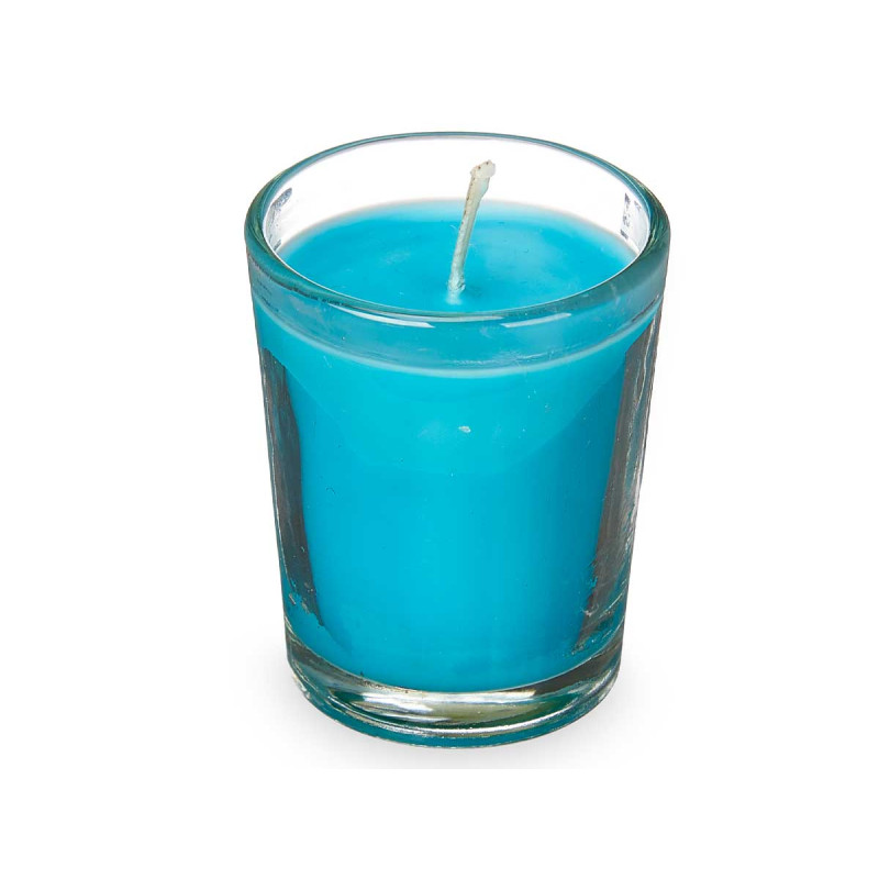 CONJ 6 VELAS COPO VIDRO OCEANO