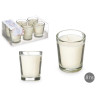 SET 6 BOUGIES VERRE CRISTAL COTON