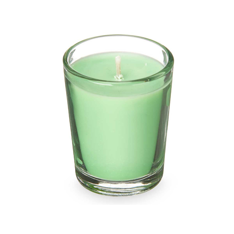 CONJ 6 VELAS COPO VIDRO JASMIM