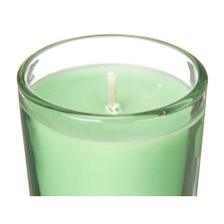 CONJ 6 VELAS COPO VIDRO JASMIM