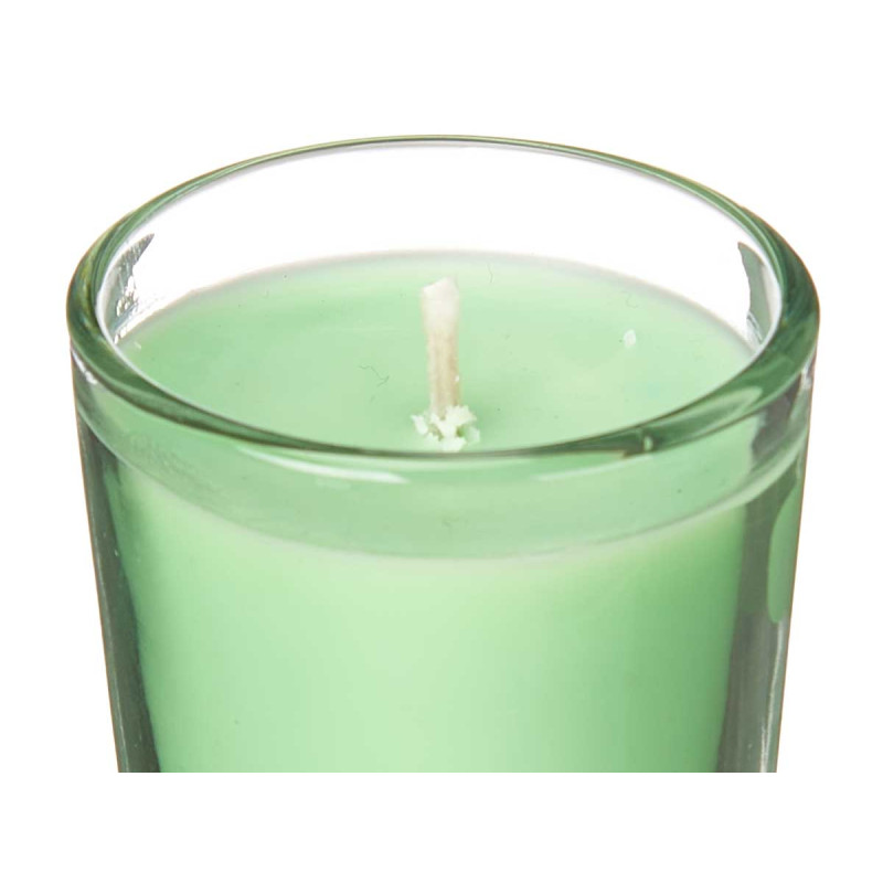 SET 6 BOUGIES VERRE CRISTAL JASMIN