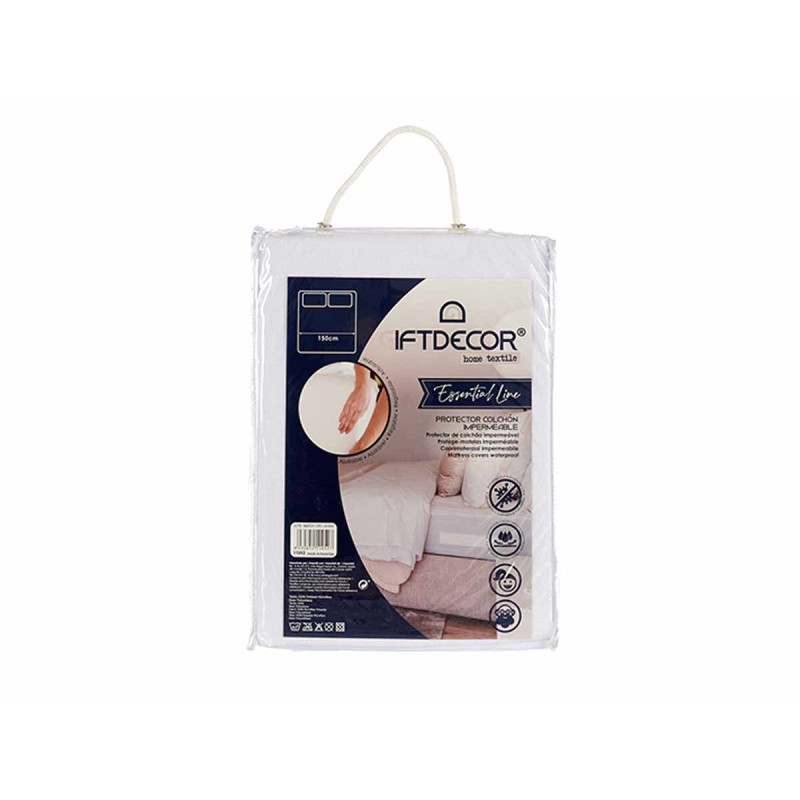 PROTECTEUR MATELAS IMPERMEABLE LIT 150CM 