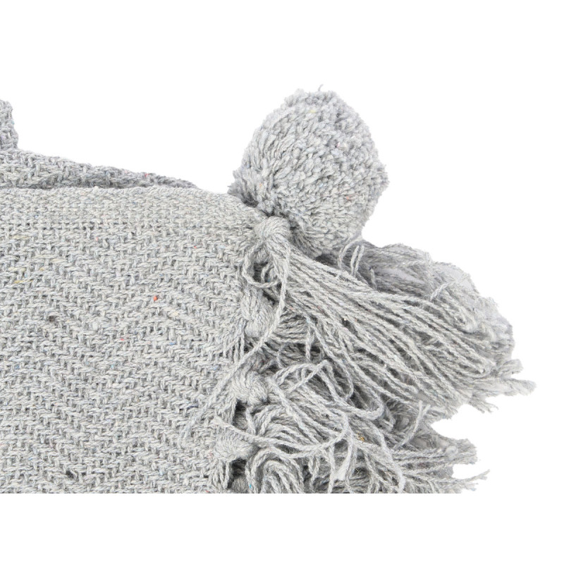MULTIUSO POMPON GRIGIO 180X220CM