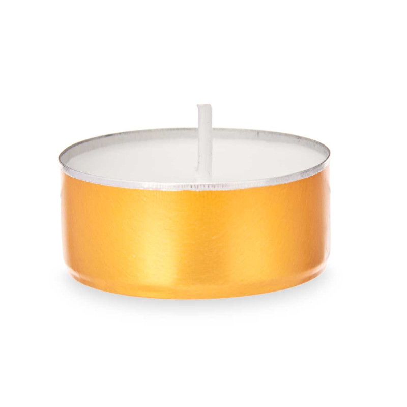 SET 50 TEALIGHTS 4 HORAS ORO