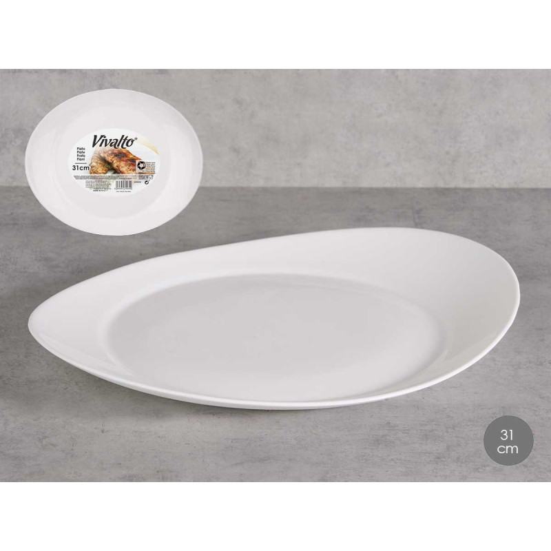 PIATTO DA CARNE OPALE OVALE 31CM