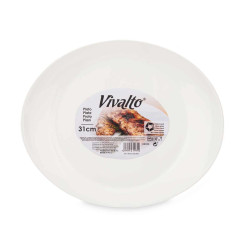 ASSIETTE À VIANDE OVALE OPALE 31CM