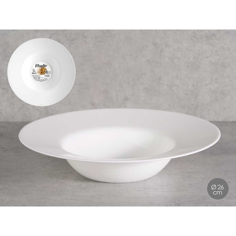 ASSIETTE CREUSE PASTA OPALE 26CM