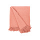 PLAID POLYVALENT POMPON BRIQUE 180X220CM