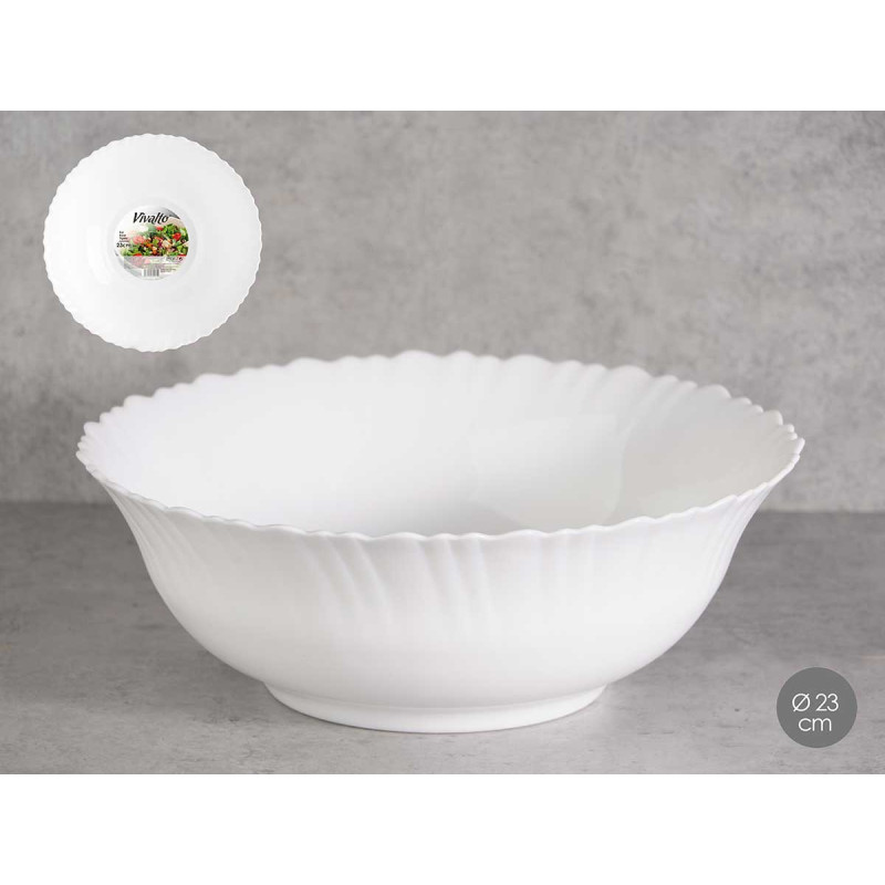 TAÇA CLASSICA REDONDA EM OPAL 23CM