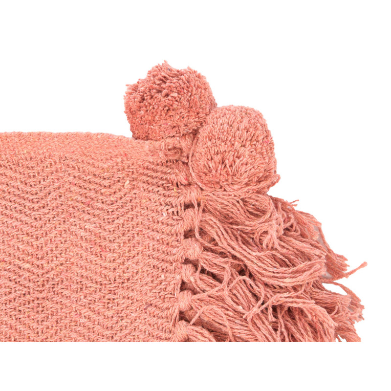 COVER MULTI-USE POMPON RUSSET 180X220CM