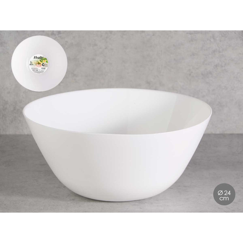 SMOOTH OPAL BOWL 24CM