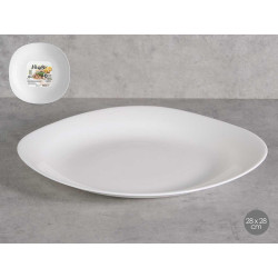 PLATO LLANO CUADRADO OPAL 28CM