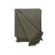 PLAID POLYVALENT POMPON VERT 180X220CM