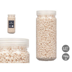 2 5 MM METALLIZED STONE JAR 700G CREAM COLOUR 