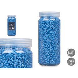 2 5 MM METALLIZED STONE JAR 700G BLUE
