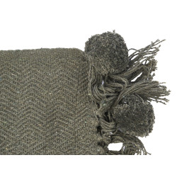 COVER MULTI-USE POMPON GREEN 180X220CM
