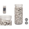10 20 MM METALLIZED STONE JAR 700G GREY