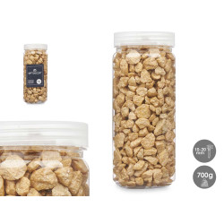 PEDRA DECORATIVA 10 20 MM METALIZADA 700G AMARELA