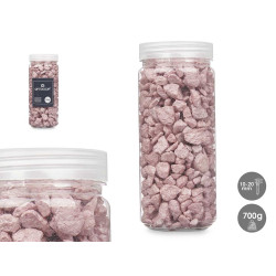 10 20 MM METALLIZED STONE JAR 700G PINK