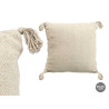 PILLOW POMPON NATURAL 45X45CM  