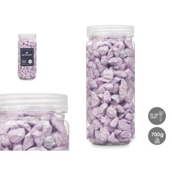 10 20 MM METALLIZED STONE JAR 700G LILAC