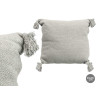 PILLOW POMPON GREY 45X45CM  
