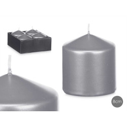 CANDELA ARGENTO 8CM