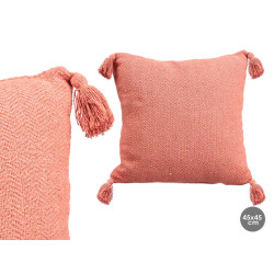CUSCINO POMPON ROSSASTRO 45X45CM