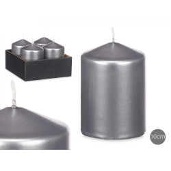 CANDELA ARGENTO 10CM