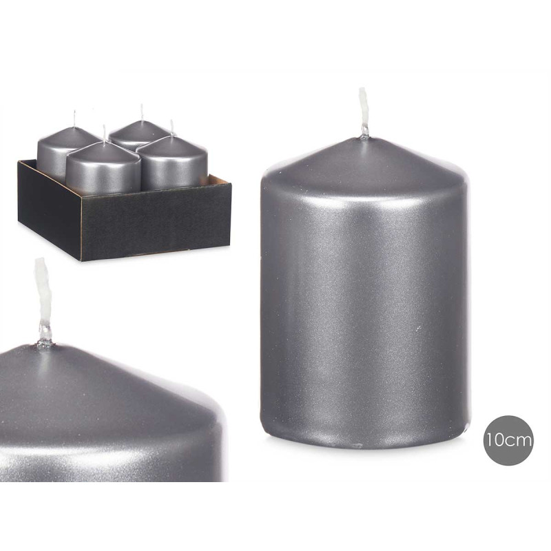 CANDELA ARGENTO 10CM