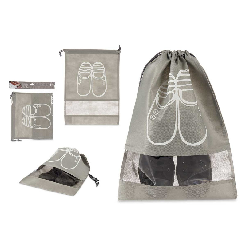 GREY SHOE STORAGE BAG