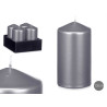 BOUGIE BLOC ARGENT 13CM