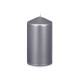 PILLAR CANDLE SILVER 13CM 