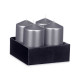 PILLAR CANDLE SILVER 13CM 