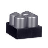 BOUGIE BLOC ARGENT 13CM
