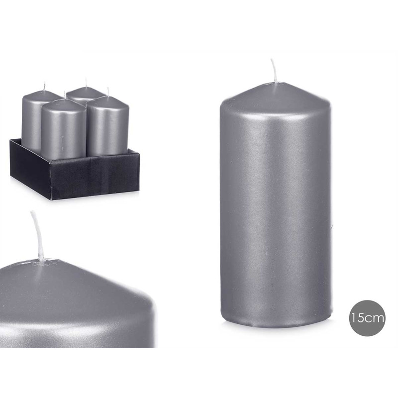 CANDELA ARGENTO 15,5CM