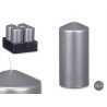 BOUGIE BLOC ARGENT 15,5CM