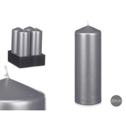 CANDELA ARGENTO 20CM