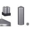 BOUGIE BLOC ARGENT 20CM