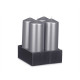 PILLAR CANDLE SILVER 20CM 