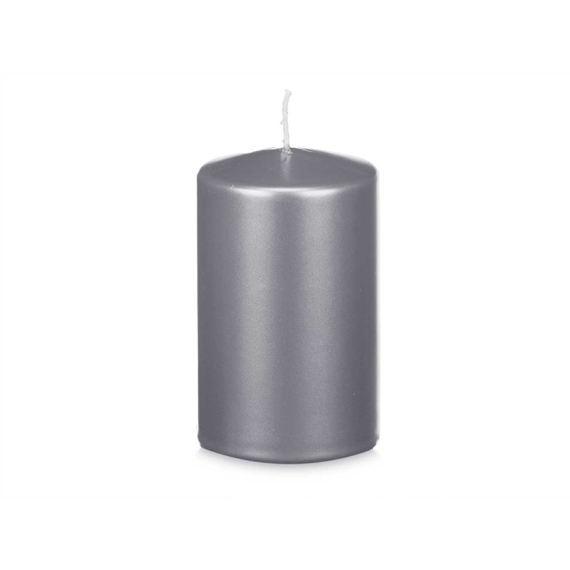VELA LARGA PRATEADA 15CM