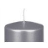BOUGIE BLOC LARGE ARGENT 15CM