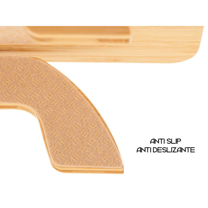 MESA DE BAMBU PARA BRAÇO DE SOFA 35CM