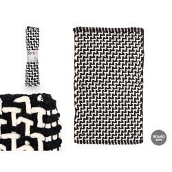 TAPIS DE BAIN NOIR 50X80 CM