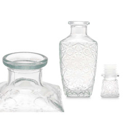 CARAFE  LIQUEUR SCULPTÉE ÉTOILE 450ML